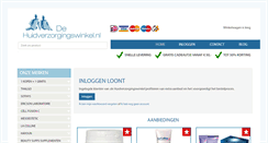 Desktop Screenshot of dehuidverzorgingswinkel.nl